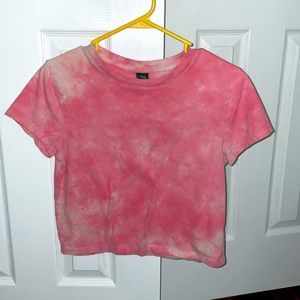 xs tye dye crop top t shirt